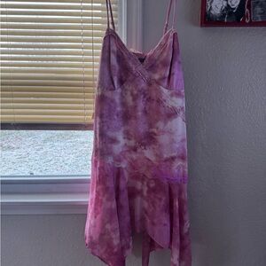 Wild Fable Asymmetrical Pink Tie-Dye Dress BOGO